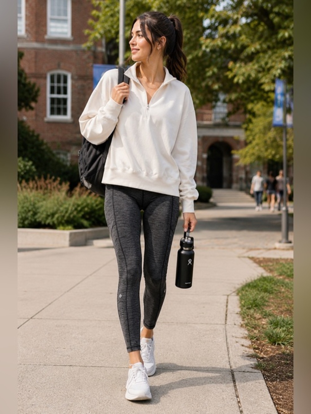 Lululemon Speed Up Tight Full-On Luxtreme Luon Variegated Knit Black Size 6